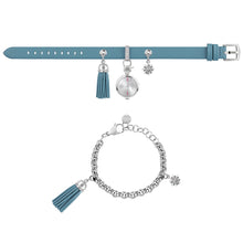 Load image into Gallery viewer, Furla Women's White Dial SS Chain Calfskin Leather set Watch