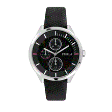 Load image into Gallery viewer, Furla R4251102519 Metropolis 38mm 6H black dial black strap