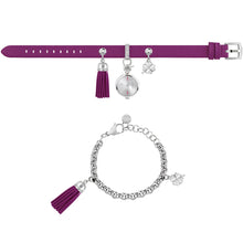 Load image into Gallery viewer, Furla Women's White Dial SS Chain Calfskin Leather set Watch