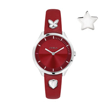 Load image into Gallery viewer, Furla Women's Pin Red  Dial Calfskin Leather Watch