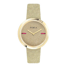 Load image into Gallery viewer, Furla Women's My Piper Gold Dial Calfskin Leather Watch